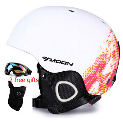 MOON Skijanje Snowboard Navlaka za kacigu Jesen Zima Skateboard oprema za odrasle muškarce Sportske sigurnosne skijaške kacige s 2 poklona naočale