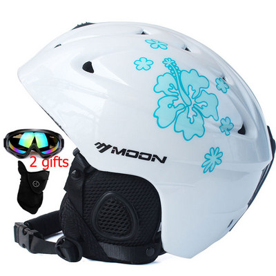 MOON Skijanje Snowboard Navlaka za kacigu Jesen Zima Skateboard oprema za odrasle muškarce Sportske sigurnosne skijaške kacige s 2 poklona naočale