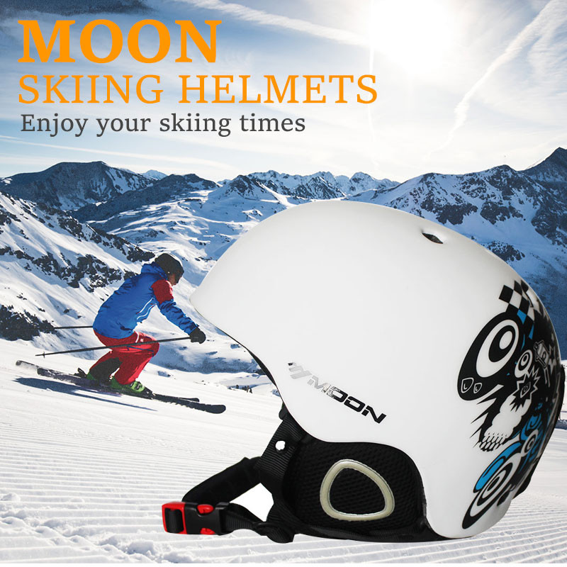 MOON Skijanje Snowboard Navlaka za kacigu Jesen Zima Skateboard oprema za odrasle muškarce Sportske sigurnosne skijaške kacige s 2 poklona naočale