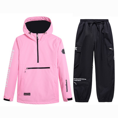 Új, vastag, meleg síruha női férfi vízálló szélálló pár snowboard kabát nadrág szett női hójelmezek kültéri uniszex