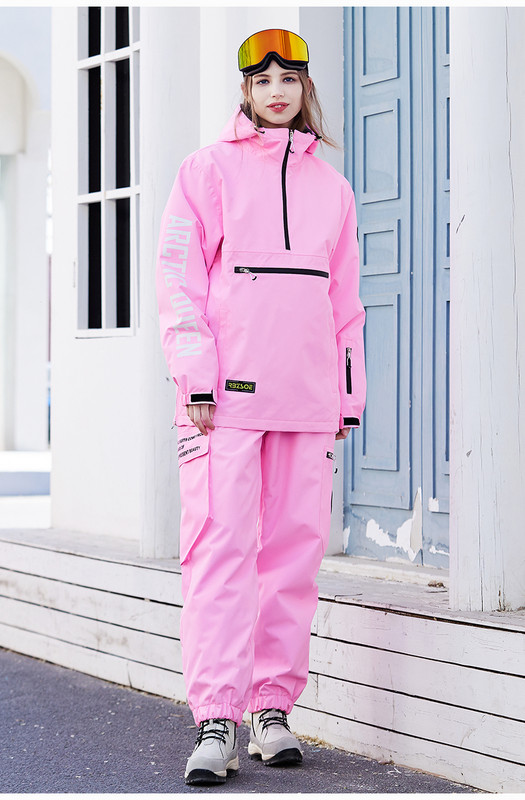 Új, vastag, meleg síruha női férfi vízálló szélálló pár snowboard kabát nadrág szett női hójelmezek kültéri uniszex