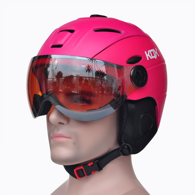 Félig fedett CE tanúsítvánnyal rendelkező sísisak, beépített kültéri sportszemüvegek sísisakok snowboard sisak