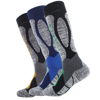 Спорт на открито Зимни ски Спортни чорапи за сняг Термални дълги ски Спортни чорапи за сняг Пешеходен туризъм Памучни спортни чорапи Дамски/мъжки