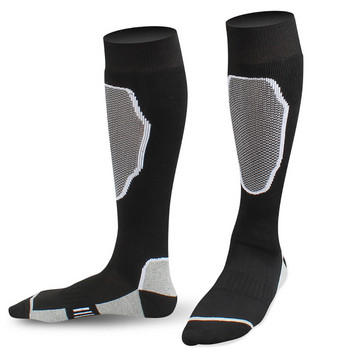Мъжки и дамски чорапи за ски туризъм на открито Устойчиви на износване дебели топли хавлиени долнища Спортни чорапи Дълги ски чорапи