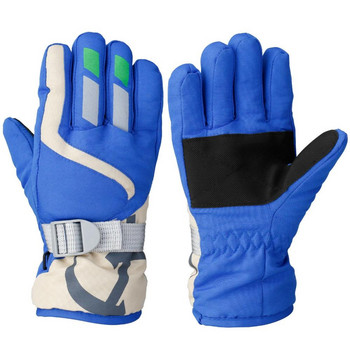 1 чифт ски ръкавици с дълги ръкави, зимни ръкавици, топли детски ски ръкавици, външни водоустойчиви детски ръкавици, неплъзгащи се ръкавици