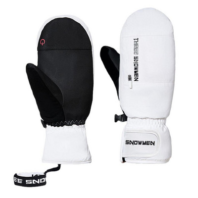 Mănuși de schi încălzite de iarnă Mănuși de snowboard cu 2 degete pentru motocicletă de zăpadă Mănuși de schi de iarnă Mănuși de zăpadă impermeabile rezistente la vânt unisex