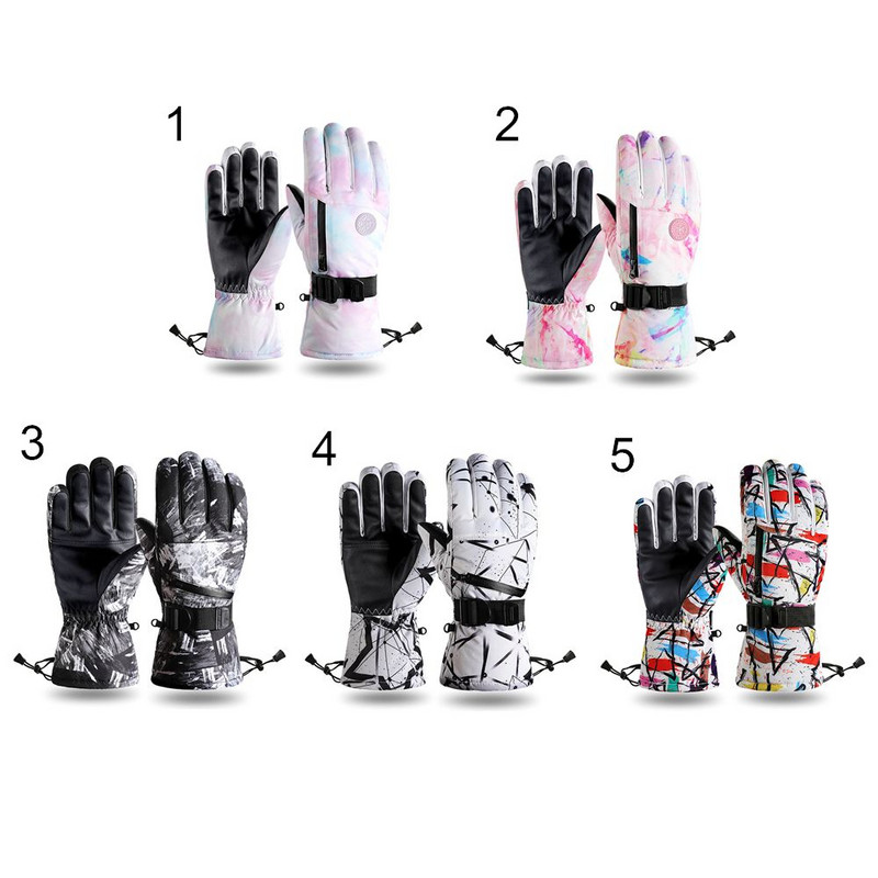 Mănuși de schi, impermeabile, cu funcție de ecran tactil, pentru snowboard, iarnă, calde, rezistente la vânt, bărbați, femei, motocicletă, MTB, zăpadă, ciclism