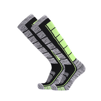 Мъжки топли чорапи Wicking 1 чифт Катерене на открито Бягане Туризъм Ски Колоездене Чорапи Топли чорапи Издръжливи и практични