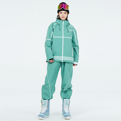 2022 új síruha férfi női színes havas síkabát meleg szélálló téli szabadtéri snowboard nadrág vízálló alpesi síruha