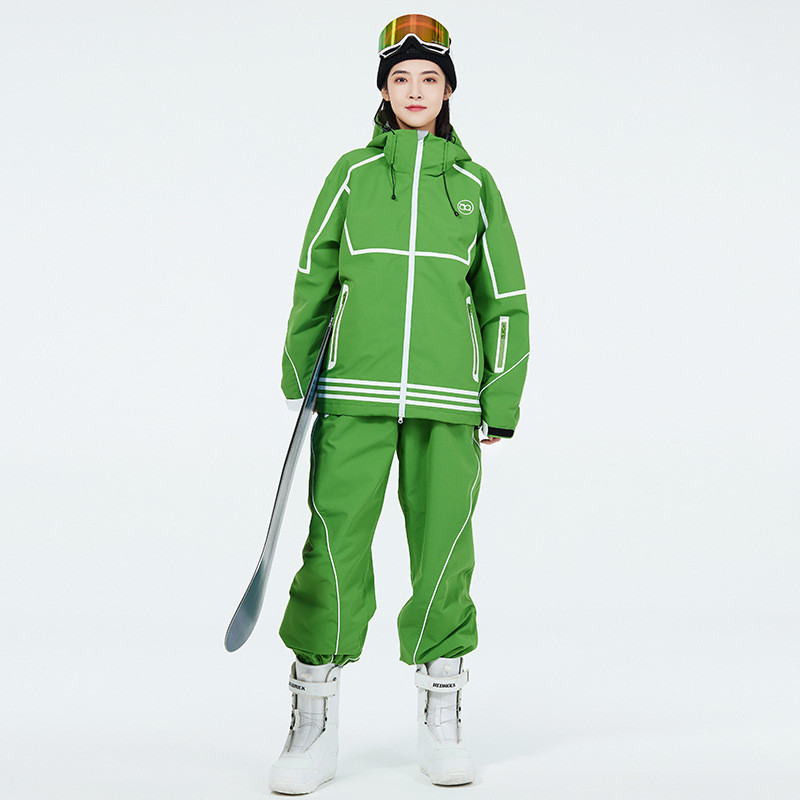 2022 új síruha férfi női színes havas síkabát meleg szélálló téli szabadtéri snowboard nadrág vízálló alpesi síruha