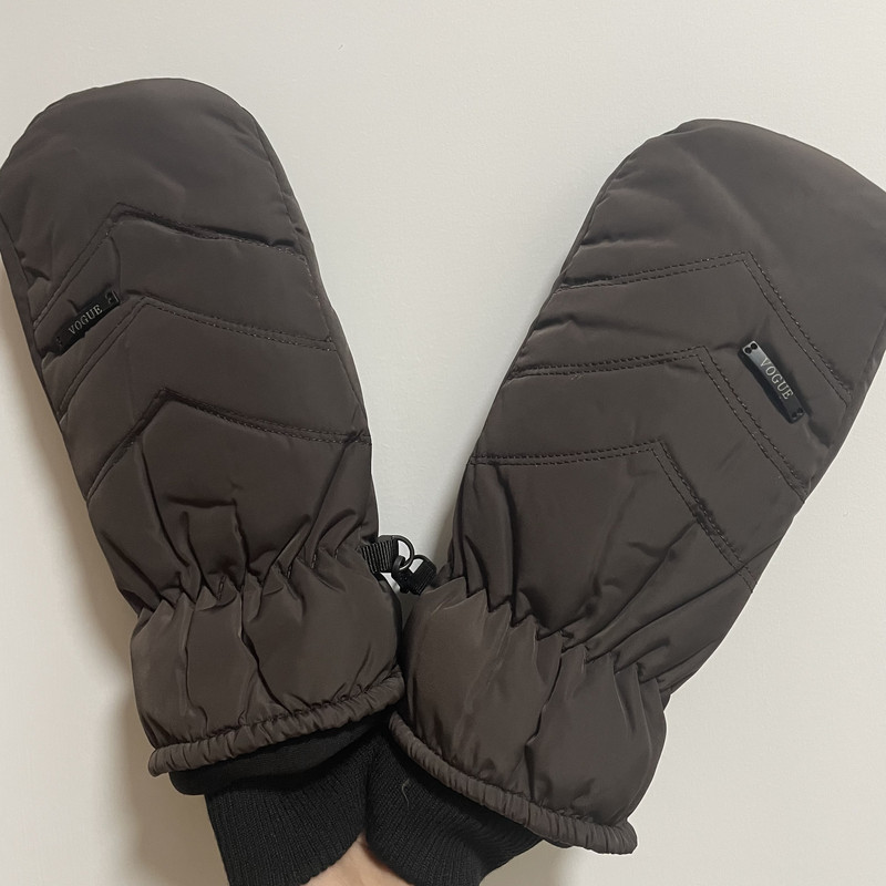 1 par skijaških neklizajućih vodootpornih modnih debljih rukavica, muškaraca, žena, za odrasle, biciklizam na otvorenom, rukavica otporna na vjetar za snijeg, rukavice za snowboard