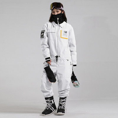 Žensko sportsko odijelo s kapuljačom od flisa Jednodijelni skijaški kombinezoni Vjetrootporan Ženska trenirka za snowboarding Odjeća za planinsko skijanje