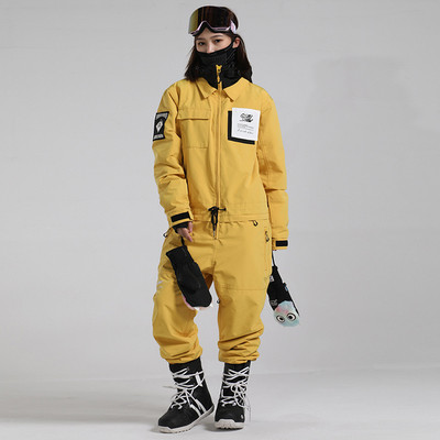 Žensko sportsko odijelo s kapuljačom od flisa Jednodijelni skijaški kombinezoni Vjetrootporan Ženska trenirka za snowboarding Odjeća za planinsko skijanje