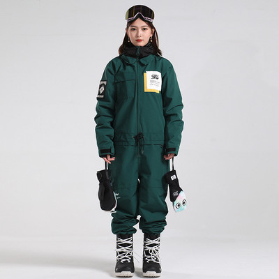 Žensko sportsko odijelo s kapuljačom od flisa Jednodijelni skijaški kombinezoni Vjetrootporan Ženska trenirka za snowboarding Odjeća za planinsko skijanje