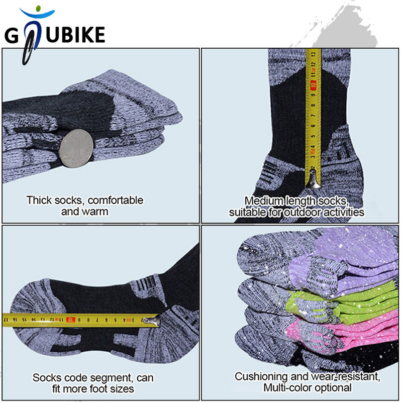 GTUBIKE kültéri kerékpáros zoknik Téli vastag alsó kopásálló rugalmas izzadságelnyelő melegség Hegymászás Túrázás Síharisnya