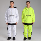 Téli férfi vízálló meleg hóruhák Sport nagyméretű férfi snowboard öltönyök hegyi sí készlet kültéri kabát nadrág tréningruha