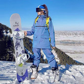 Skijaško odijelo Muško i žensko Zimsko Bordanje na otvorenom Skijanje Skijaška jakna i skijaške hlače Skijaška oprema minus 30 stupnjeva Celzijusa