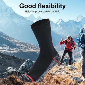 Чорапи за ски Поглъщане на пот Чорапи за езда Унисекс Затопляне Меки чорапи за туризъм на открито Газ къмпинг