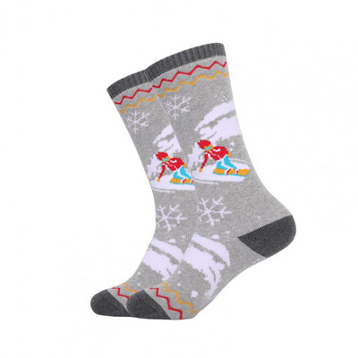 Șosete delicate pentru zăpadă Manșetă anti-alunecare, confortabilă, iarna, schi, snowboarding, patinaj, șosete ușoare din bumbac, pentru iarnă