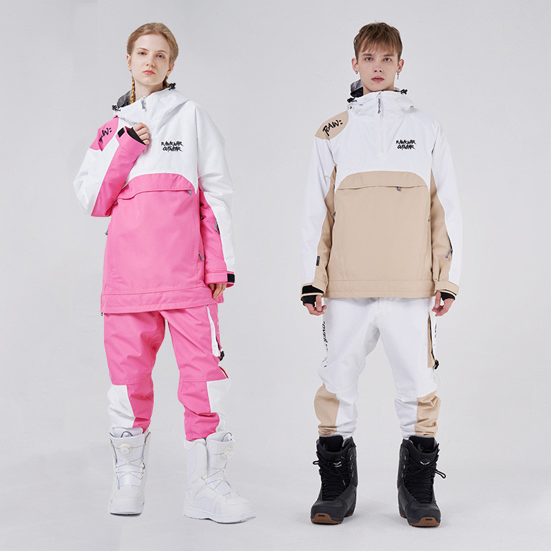 Vízálló meleg női hóruha Téli sport Férfi Síkészletek Kültéri Női Kabát Nadrágok Motorosszán Férfi Tréningruhák Hegyi ruhák