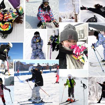 LOCLE дишащи ски ръкавици ветроустойчиви топли мъже жени спорт на открито планински ски катерене туризъм моторни шейни сноуборд ръкавици