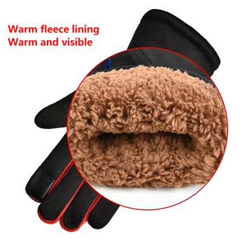Зимни топли ски ръкавици за колоездене Сензорен екран Противоплъзгащи се термо ръкавици за мъже, жени Водоустойчиви поларени ръкавици Sprots