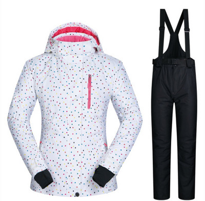 Costum de schi pentru femei rezistent la vânt și la apă pentru snowboard îmbrăcăminte sport în aer liber jachetă de schi + pantaloni camping călărie îmbrăcăminte super caldă