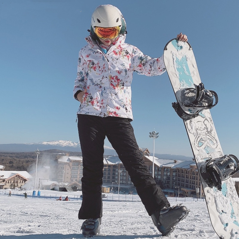 Costum de schi pentru femei rezistent la vânt și la apă pentru snowboard îmbrăcăminte sport în aer liber jachetă de schi + pantaloni camping călărie îmbrăcăminte super caldă