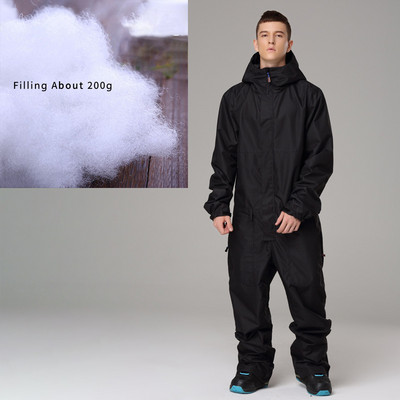 Fleece ανδρική ολόσωμη φόρμα σκι Γυναικεία φόρμα χιονιού με ζεστή κουκούλα Αδιάβροχη γυναικεία φόρμα κατάβασης για snowboarding Αθλητική ανδρική φόρμα