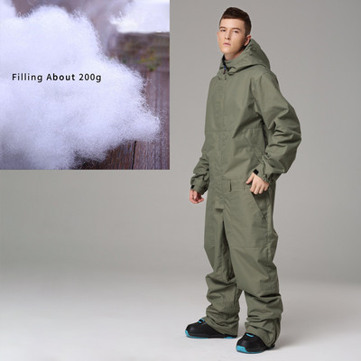 Fleece ανδρική ολόσωμη φόρμα σκι Γυναικεία φόρμα χιονιού με ζεστή κουκούλα Αδιάβροχη γυναικεία φόρμα κατάβασης για snowboarding Αθλητική ανδρική φόρμα