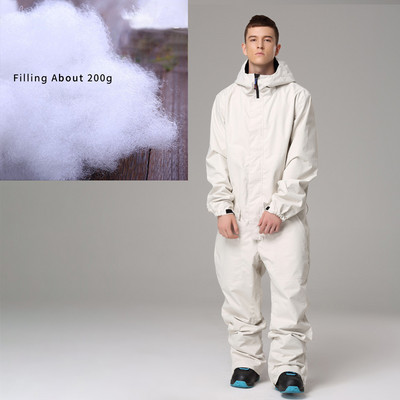 Fleece ανδρική ολόσωμη φόρμα σκι Γυναικεία φόρμα χιονιού με ζεστή κουκούλα Αδιάβροχη γυναικεία φόρμα κατάβασης για snowboarding Αθλητική ανδρική φόρμα