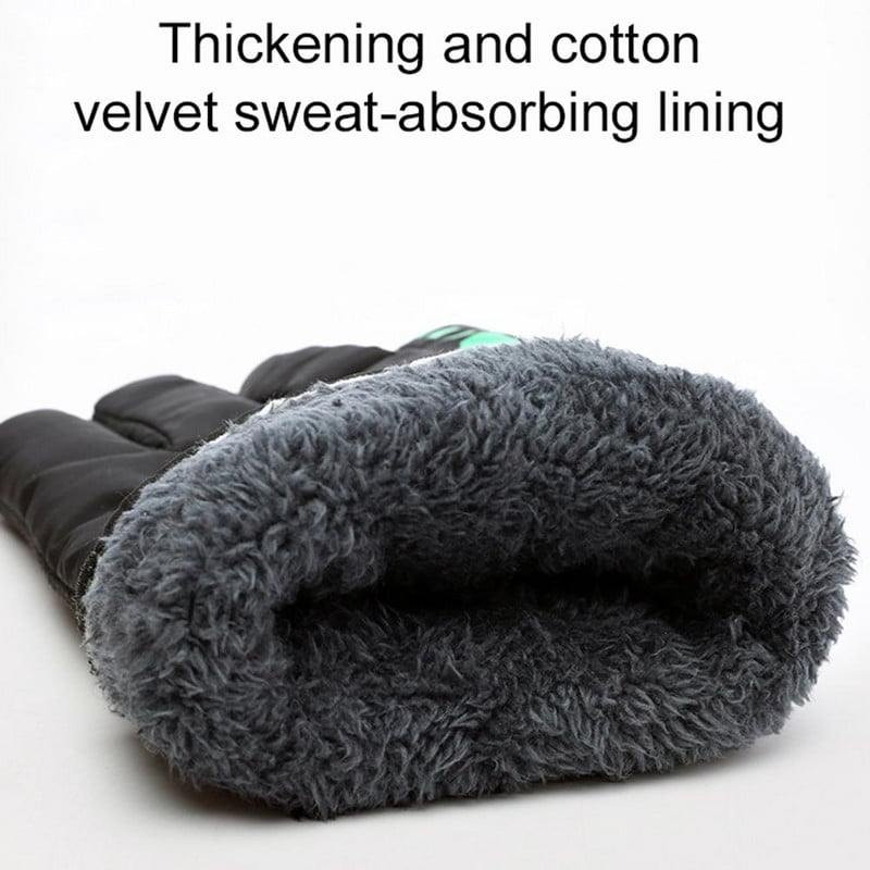 Termikus kesztyűk Férfi Téli Szabadtéri Motoros Felszerelés Szélálló Vastag Síkesztyűk