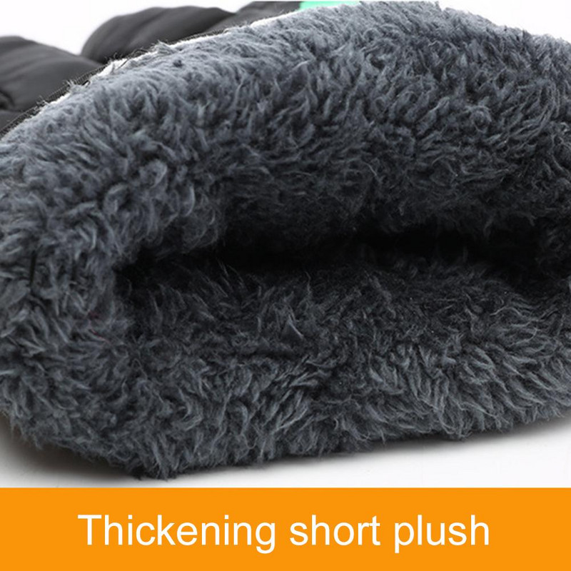 Termikus kesztyűk Férfi Téli Szabadtéri Motoros Felszerelés Szélálló Vastag Síkesztyűk