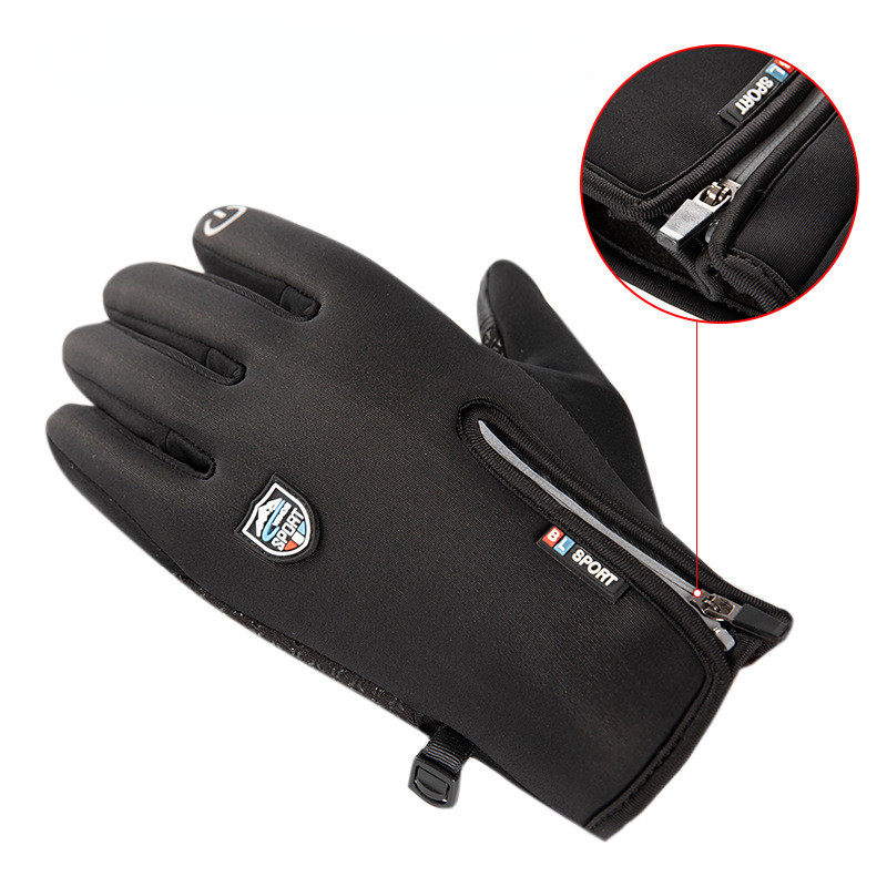 Mănuși calde de iarnă pentru schi Bărbați Femei Ecran tactil cu degetul complet încălzit impermeabil Motocicletă Ciclism Drumeții Pescuit Bicicleta