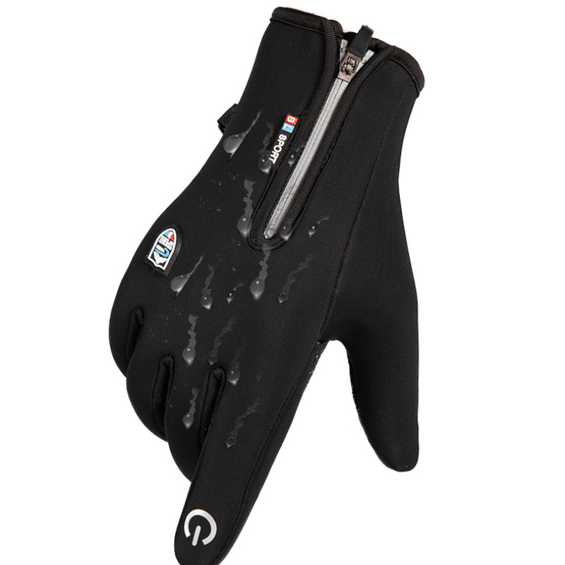 Mănuși calde de iarnă pentru schi Bărbați Femei Ecran tactil cu degetul complet încălzit impermeabil Motocicletă Ciclism Drumeții Pescuit Bicicleta