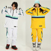 Nauji Moteriški slidinėjimo rinkiniai Vyriški žieminiai drabužiai Neperpučiami vėjui ir vandeniui atsparūs lauko snieglenčių striukės Kombinezonai Slidinėjimo kostiumai Pastorinti šilti sniego kelnaitės