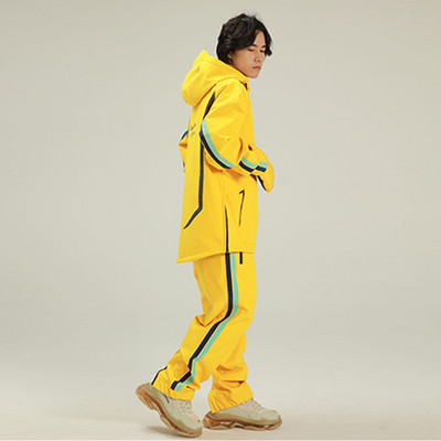 Nauji Moteriški slidinėjimo rinkiniai Vyriški žieminiai drabužiai Neperpučiami vėjui ir vandeniui atsparūs lauko snieglenčių striukės Kombinezonai Slidinėjimo kostiumai Pastorinti šilti sniego kelnaitės