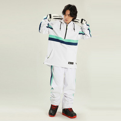 Nauji Moteriški slidinėjimo rinkiniai Vyriški žieminiai drabužiai Neperpučiami vėjui ir vandeniui atsparūs lauko snieglenčių striukės Kombinezonai Slidinėjimo kostiumai Pastorinti šilti sniego kelnaitės