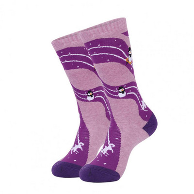 1 чифт туристически чорапи Разтегливи анти-пилинг детски зимни топли термо чорапи за сняг за открито Коледа Ски чорапи Зимни чорапи