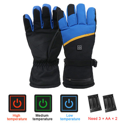 Mănuși încălzite cu baterie Guante încălzite impermeabile cu ecran tactil Mănuși pentru motociclete alimentate cu baterie Mănuși de schi pentru călărie pe motocicletă