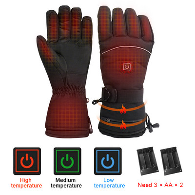 Mănuși încălzite cu baterie Guante încălzite impermeabile cu ecran tactil Mănuși pentru motociclete alimentate cu baterie Mănuși de schi pentru călărie pe motocicletă