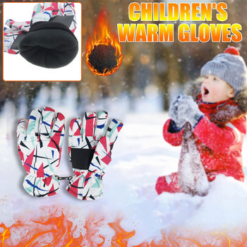 Нови ветроустойчиви топли ски ръкавици Зима на открито Деца Снежни кънки Сноуборд Деца Водоустойчиви ски Дишащи ръкавици 2022