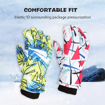 Нови ветроустойчиви топли ски ръкавици Зима на открито Деца Снежни кънки Сноуборд Деца Водоустойчиви ски Дишащи ръкавици 2022