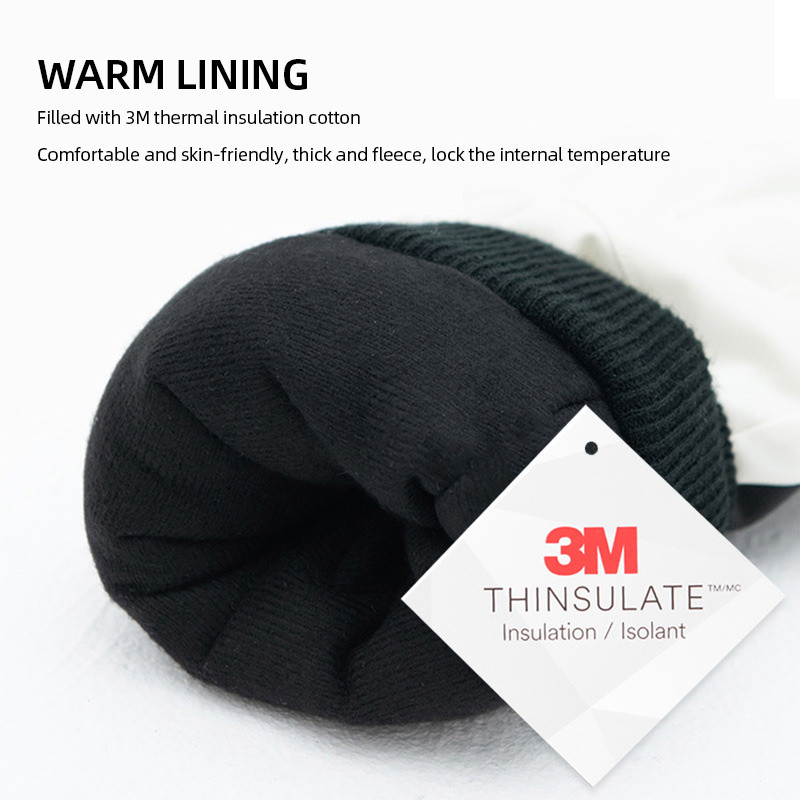Slidinėjimo pirštinės Vyriškos Moteriškos Žieminės Šiltos Vėjui Neperšlampamos Neperšlampamos Jutiklinio ekrano Vilnos Neslidžios Snieglentės Lauke Snieginės dviračių slidinėjimo pirštinės