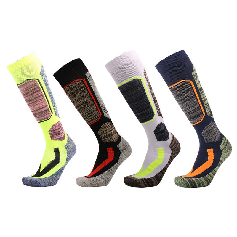 GOBYGO Thermal Long-tube Ski Socks Outdoor Muškarci Žene Otporne na habanje Zimski Topli Ručnik Donji dio Čarape za snowboard prikladne koži