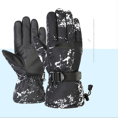 Vyriškos, moterys, žieminės slidinėjimo pirštinės, atsparios vėjui, vandeniui, šiltos snieglenčių sportui