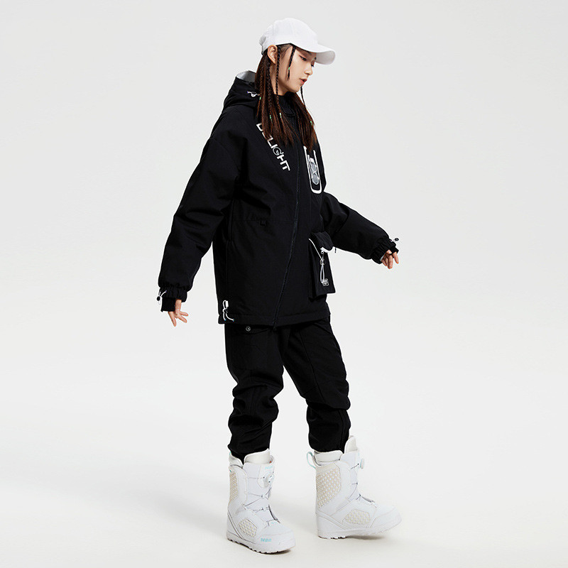 2022 m. naujas žieminis slidinėjimo kostiumas, moteriškas snieglenčių kostiumas lauke, kombinezonas su gobtuvu, atsparus vėjui ir vandeniui atsparus, šiltos sniego kelnės