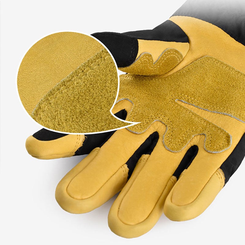 Noi, bărbați, femei, mănuși de schi din piele de căprioară, iarnă, rezistente la vânt, calde, impermeabile, pentru sport în aer liber, cu ecran tactil, mănuși de ciclism anti-alunecare