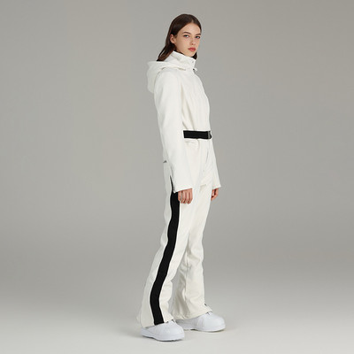 2023 m. naujas slidinėjimo kostiumas, plonas moteriškas kombinezonas, lauko snieglenčių kostiumas, šiltas slidinėjimo komplektas su gobtuvu