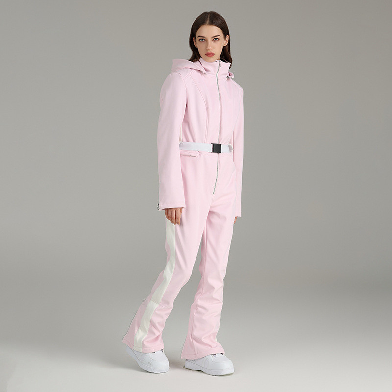 2023 m. naujas slidinėjimo kostiumas, plonas moteriškas kombinezonas, lauko snieglenčių kostiumas, šiltas slidinėjimo komplektas su gobtuvu